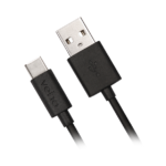 Veho laddnings- och synkroniseringskabel USB-A till USB-C™ (0,2 m)