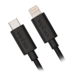 Veho USB-C™ till Lightning®-laddnings- och synkroniseringskabel (0,2 m)