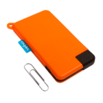 Pebble Pokket 1000 mAh:n ulkoinen akku, mikro-avaimenperän kokoinen – oranssi