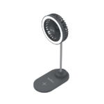 Veho UF-2 3-in-1 USB-pöytätuuletin, älypuhelimen laturi ja LED-lamppu